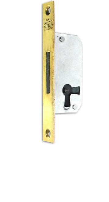 Cerradura Angosta de Embutir p/ Muebles.  